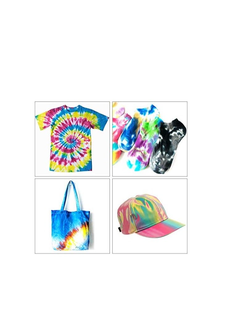 بريميفي مجموعة صبغ ربطات عنق مكونة من 15 لونًا مع قفازات وأغطية طاولة - Image 3