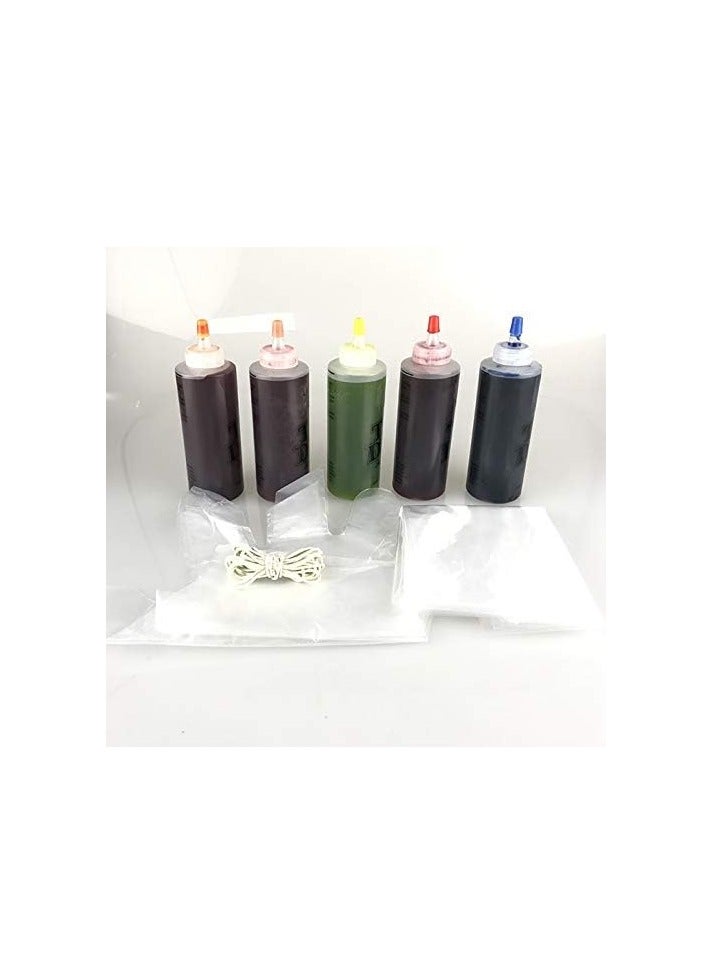 بريميفي مجموعة صبغ ربطات عنق مكونة من 15 لونًا مع قفازات وأغطية طاولة - Image 5