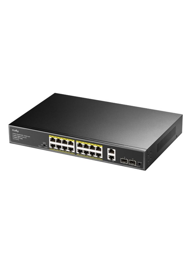 Cudy GS1018PS2 16-Port Gigabit PoE+ Switch with 2 Uplink Gigabit Ports and 2 Gigabit SFP Slots - Image 2