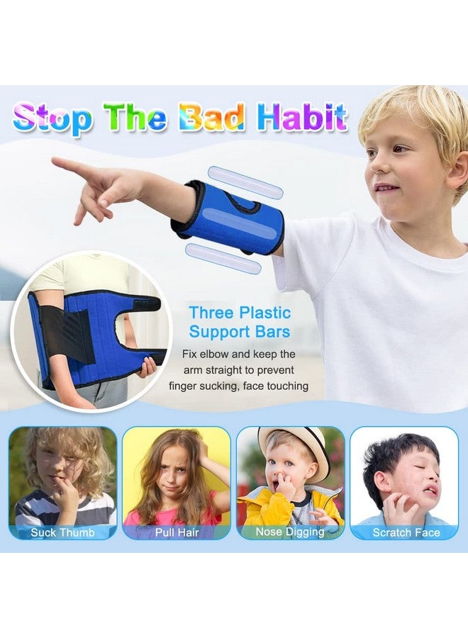 Zelen Thumb Sucking Stop for Kid (1 Pair) Thumb Sucking Guard Nail Biting Treatment for Kids Toddlers Finger Sucking Stop Biting Nails Anti Thumb Sucking Finger Hand Stopper Elbow Immobilizer Brace - Image 3