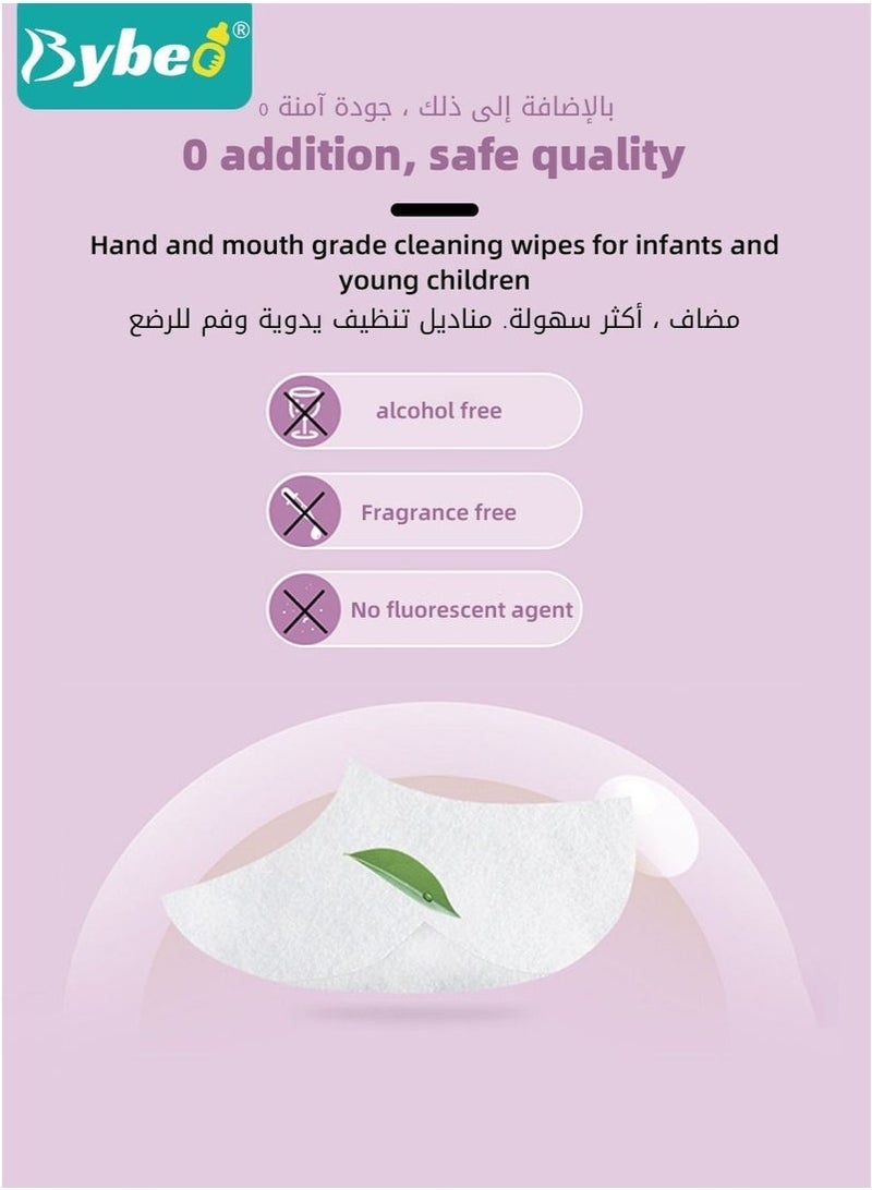 Bybeo Portable Mini Wet Wipes, Hand & Mouth Cleansing Tissue Paper for Babies, Students, and Children High Quality - Image 4