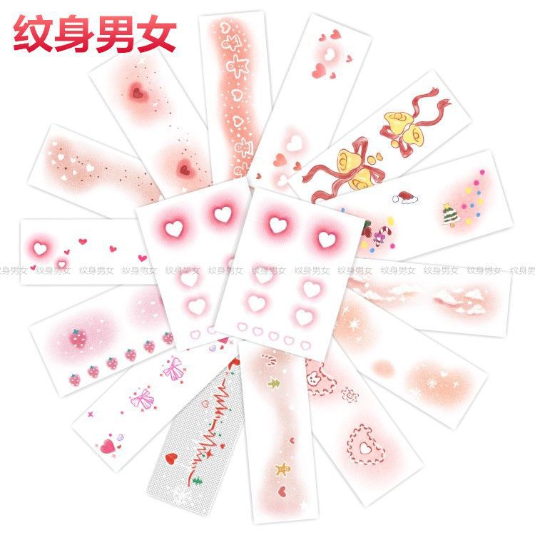 Christmas Halloween Makeup Tattoo Sticker Cute Snowflake Fawn Love Blush Face Sticker Elk Children'S Sticker - Image 5