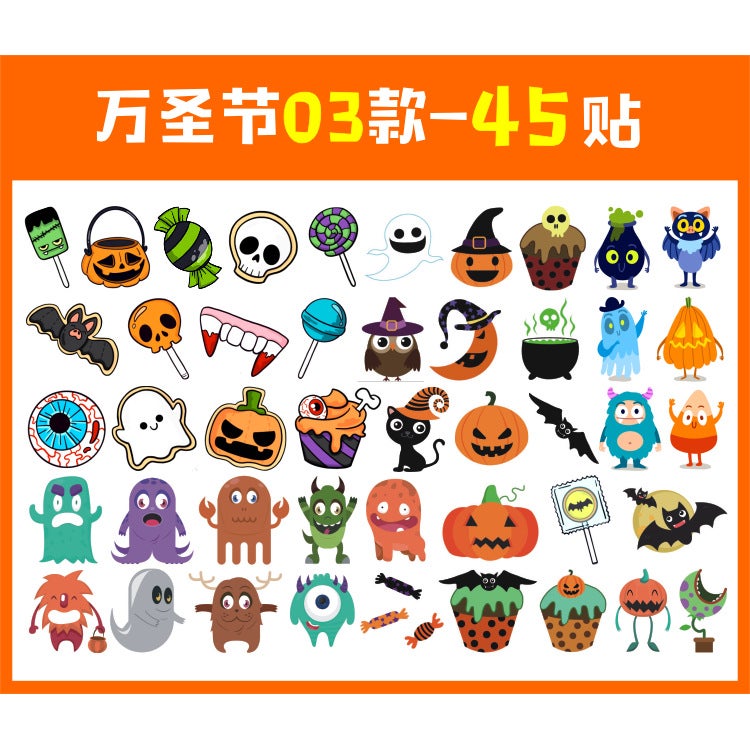 Christmas Halloween Makeup Tattoo Sticker Cute Snowflake Fawn Love Blush Face Sticker Elk Children'S Sticker - Image 1