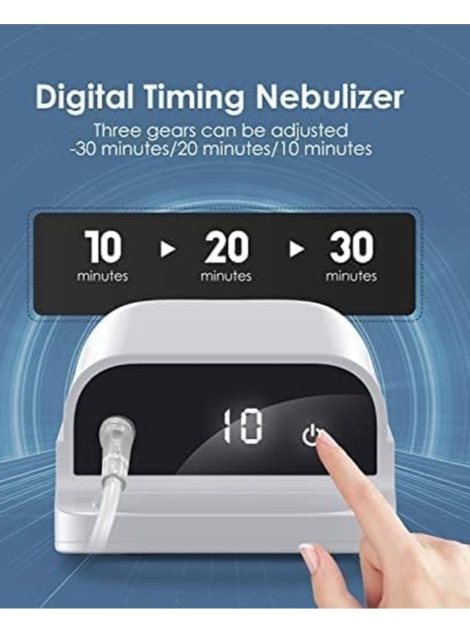 AMCARE Digital Nebulizer with Smart Digital Display Precise and Safe Respiratory Therapy in Your Home for Adults and Kids Low-Noise, Air Compression Nebulizer - Digital Technology for Respiratory Care CNB69011 - Image 2