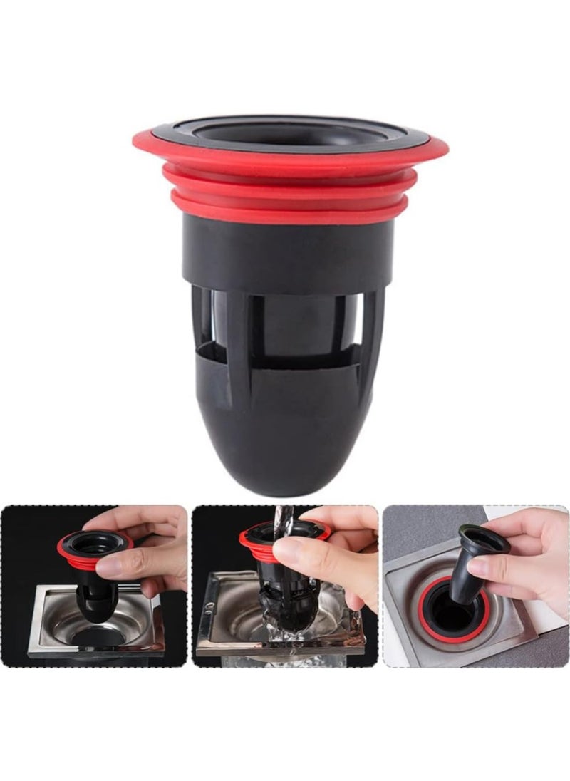 Oasisgalore 4pcs Floor Drain Core Sewer Drain Strainer Bathtub Tub Plug Drain Valve Sewer Core Drain Tube Plug Silicone Strainer Sink Anti-clogging Filter Floor Drain Plug Silica Gel  - Image 3