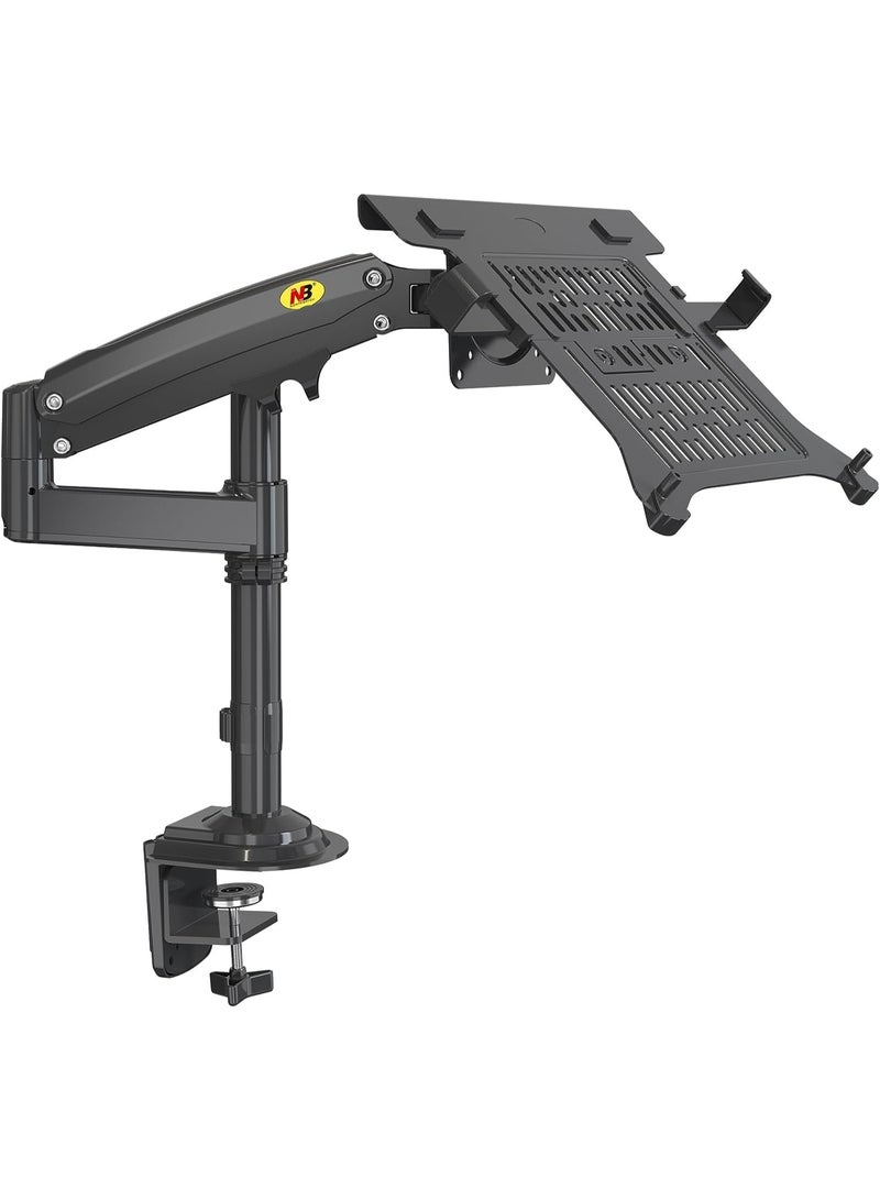 حامل لابتوب مكتبي قابل للتعديل بمساعد صدمات – مناسب لأجهزة من 10 إلى 17 بوصة - Image 4