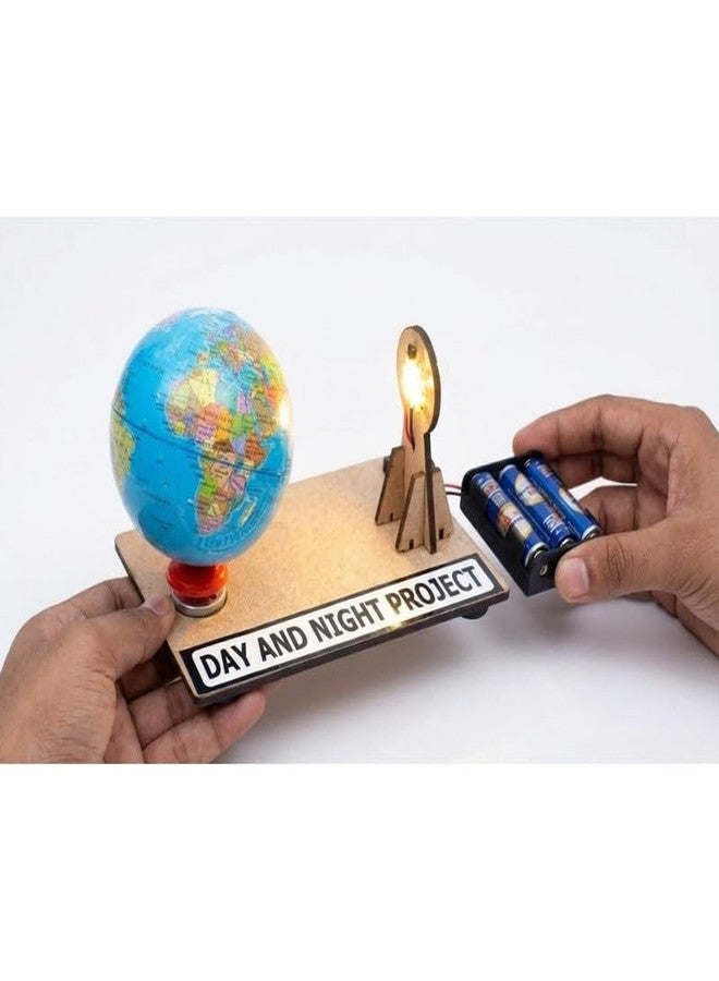 ESPtronics نموذج ESPtronics STEM التعليمي للتعلم ليلاً ونهاراً لمشروع علمي مدرسي - دوران الأرض، مشروع تعليمي في الجغرافيا وعلم الفلك لطلاب الصفين السادس والسابع - Image 5