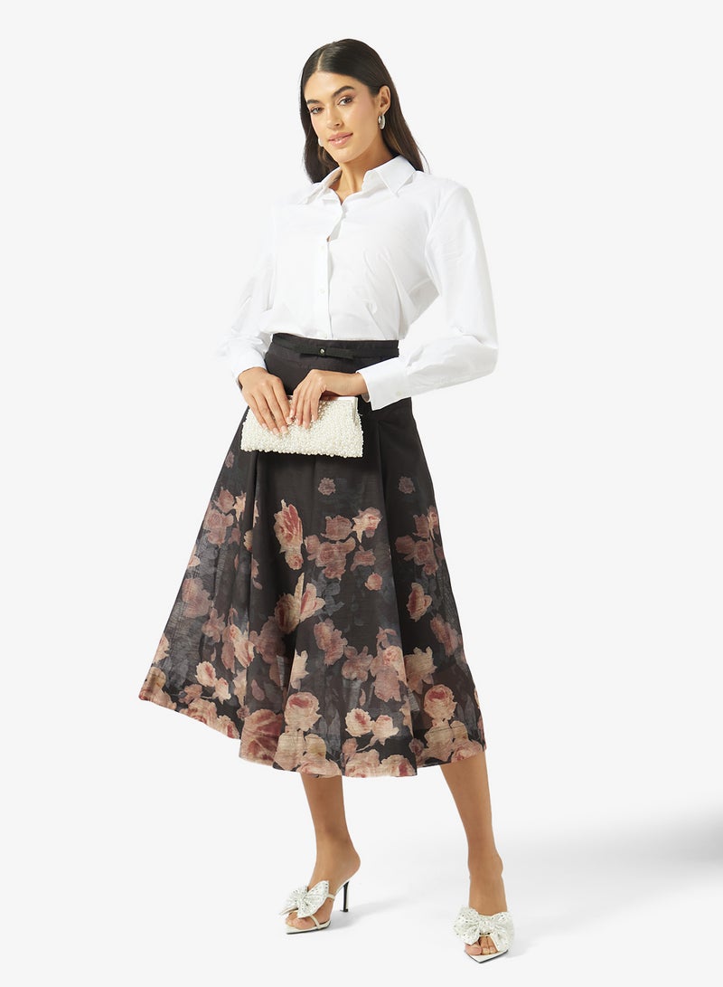 Khizana Floral Print Skirt - Image 4