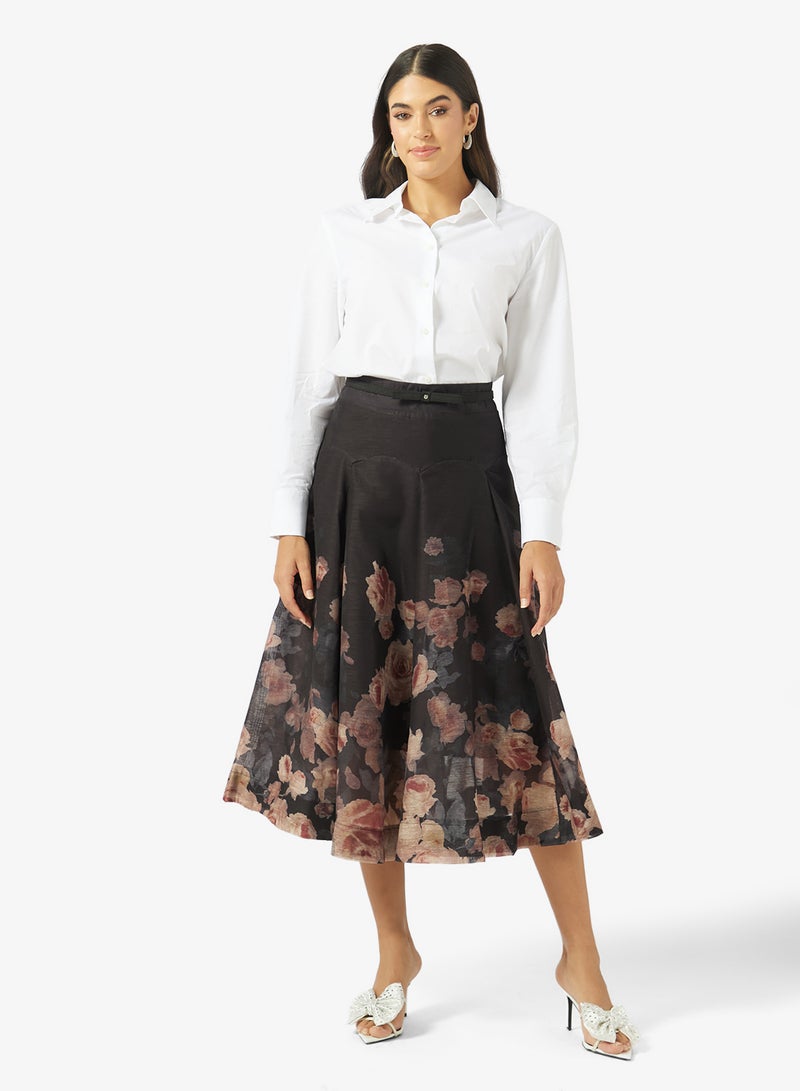 Khizana Floral Print Skirt - Image 1