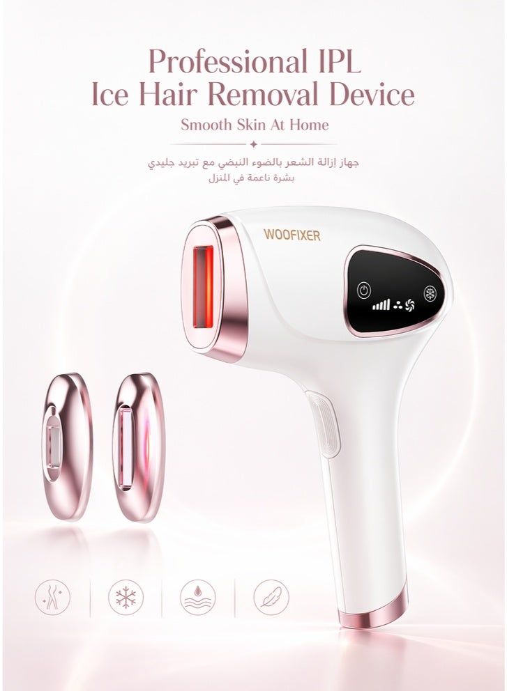 Woofixer Ice Cooling Laser Hair Removal Device, Upgraded High Energy Levels Laser Hair Removal For Women And Men - Image 1