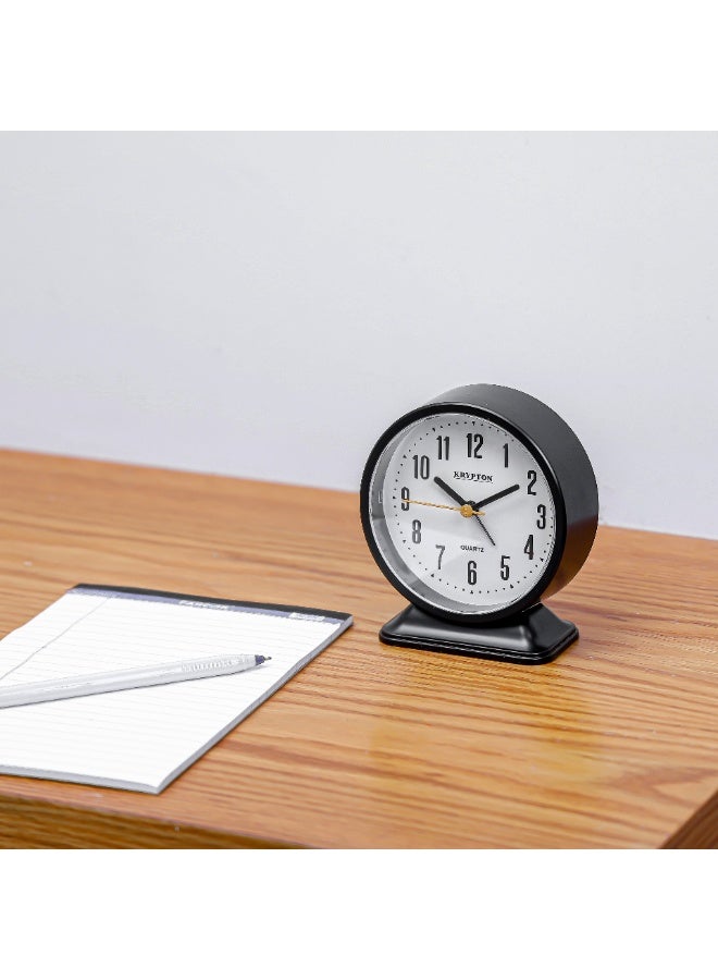 KRYPTON Beep Alarm Clock with Sweep Movement – Super Loud Wake-Up for Heavy Sleepers, Compact Design – White and Black - Image 2