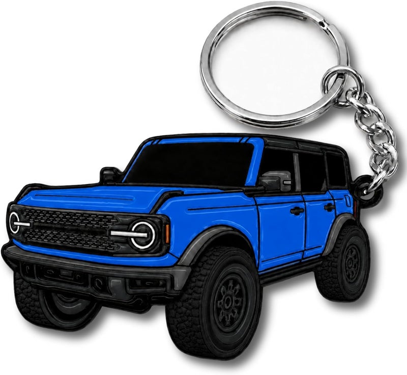 FOUR WHEEL BEAST إكسسوارات سلسلة مفاتيح برونكو - غطاء فوب لمفتاح 4 أبواب - تعديلات رائعة متوافقة مع فورد برونكو 2021 2022 2023 - Image 1