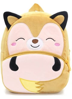 Blue Tree blue tree School Bag for Cute kids for (1-6 Years), Preschool Soft Plush Cute Fox Bag for toddlers, Mini Travel Animal Backpack for Boys and Girls  - Image 1