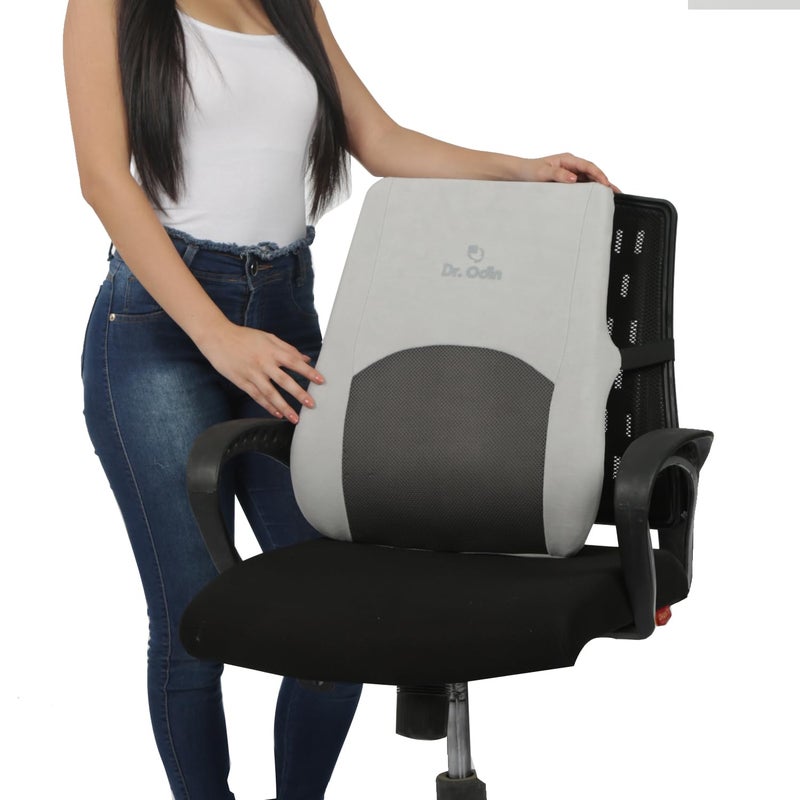 Dr.Odin وسادة دعم الظهر عالية ergonomics من دكتور أودين لدعم القطن العلوي وتصحيح الوضعية - Image 1