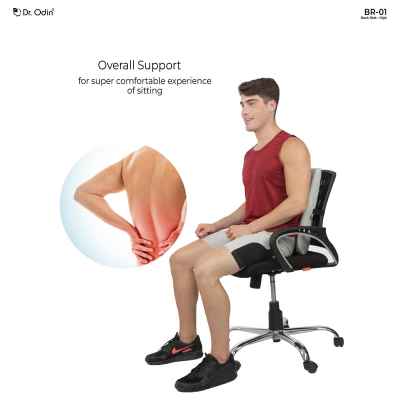 Dr.Odin وسادة دعم الظهر عالية ergonomics من دكتور أودين لدعم القطن العلوي وتصحيح الوضعية - Image 4