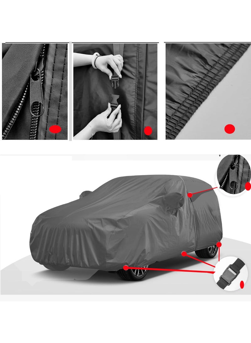 TORONTO Premium Layered Car Cover for Jetour T1 (2024–2025) – Waterproof, Windproof, UV-Resistant – All-Weather Indoor/Outdoor Custom Fit with Zipper Access & Secure Straps - Image 2