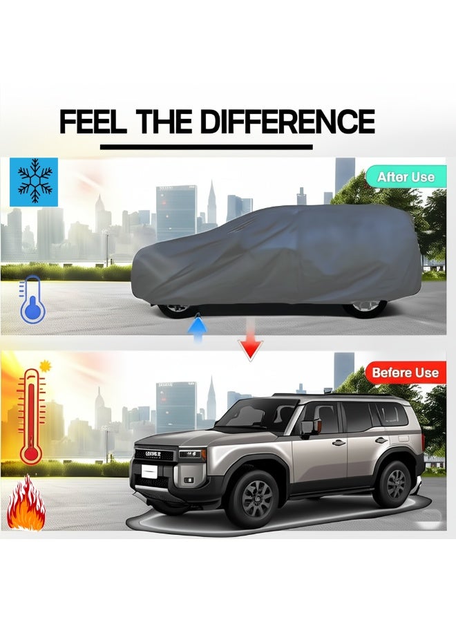 TORONTO Premium Layered Car Cover for Jetour T1 (2024–2025) – Waterproof, Windproof, UV-Resistant – All-Weather Indoor/Outdoor Custom Fit with Zipper Access & Secure Straps - Image 3