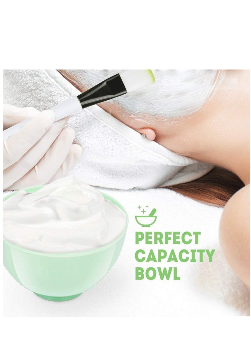 KASTWAVE 9 in 1 Face Mask Mixing Bowl Set, DIY Facemask Mixing Tool Kit Face Mask Brush Facial Mask Bowl Stick Spatula - Image 3