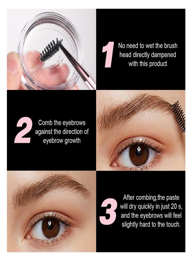 VIOLA HOUSE Brow Styling Wax, Eyebrow Soap, Long-lasting Waterproof Eye Brow Gel, 4D Feathery Eyebrow Soap Kit With Brush-0.49oz - Image 5