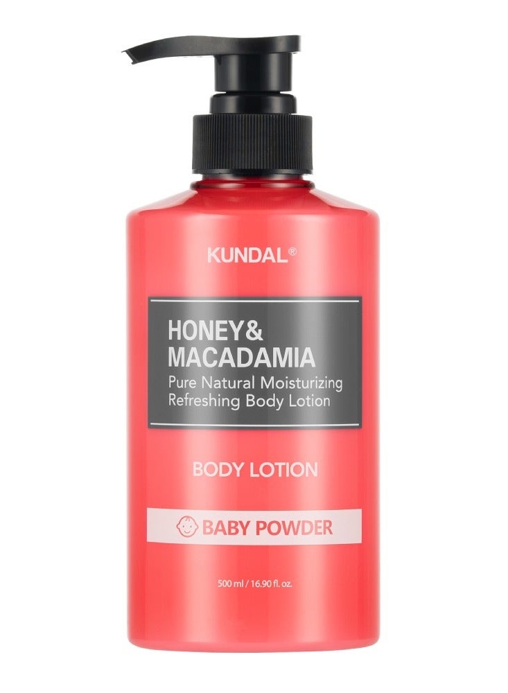 كاندال ﻿لوشن الجسم النقي بالعسل والمكاداميا بودرة الأطفال من كوندال - 500 مل