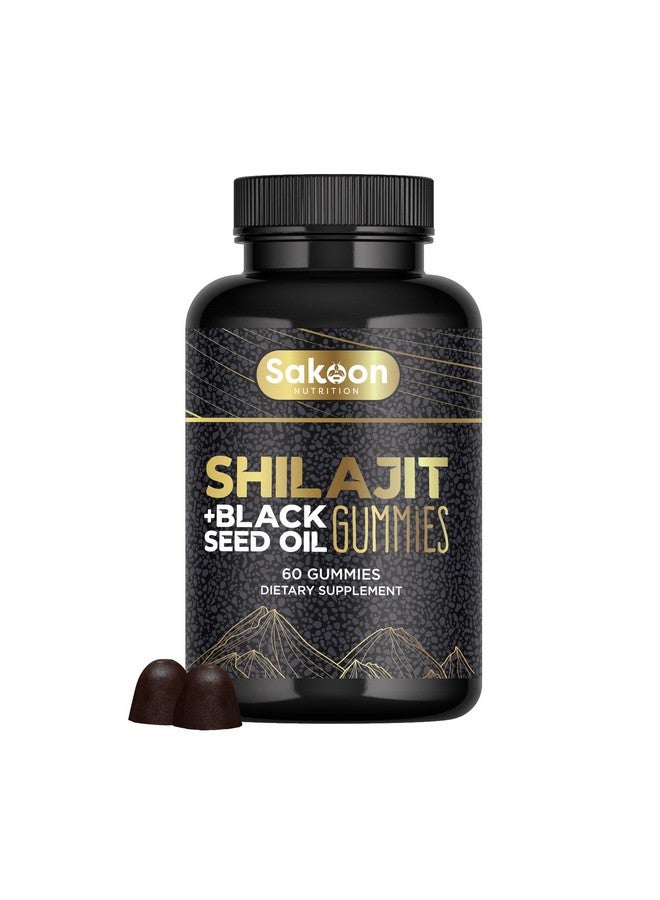 Sakoon nutrition Pure Shilajit Supplement Gummies with Black Seed Oil, High Potency Pure Himalayan Resin for Energy, Immune Support, and Cognitive Function, Lab Tested Chewables - Image 1