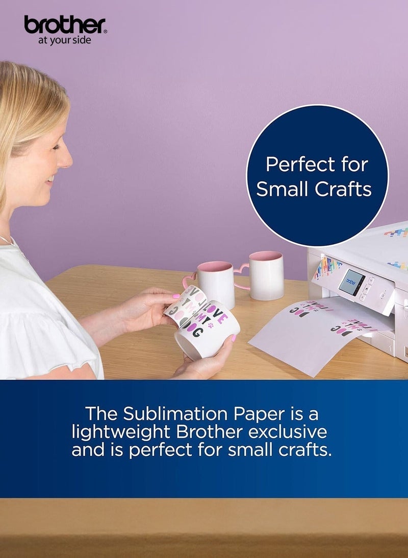 Brother Sublimation Paper Pack (100 Sheets) – SP01PL | High-Quality Paper for Vibrant Sublimation Printing - Image 5