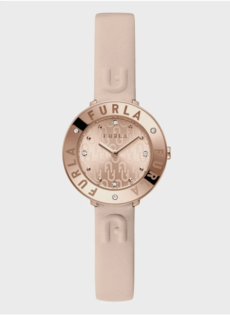 Furla Furla Leather Strap Analog Watch