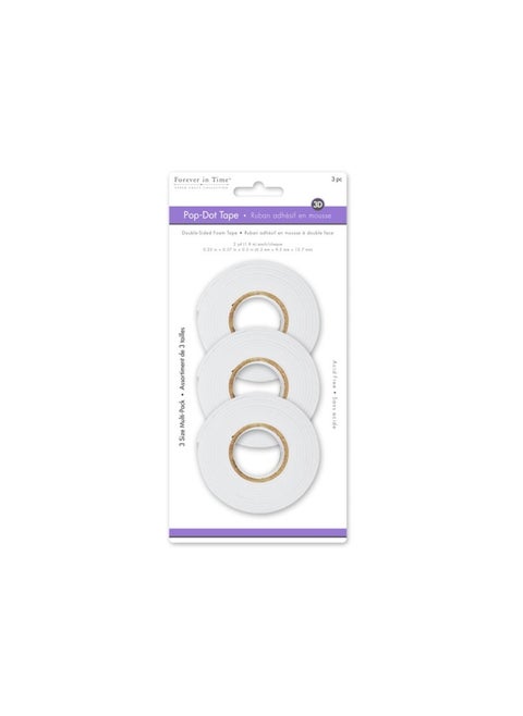 Multicraft 3D Pop Dot Tape Multi Pack 3Pc