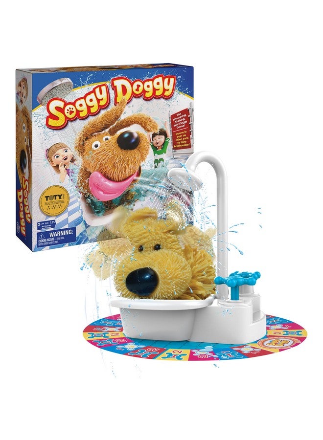 Spin Master Games, Soggy Doggy, The Silly Award-Winning Kids Board Game, for Family Night, Interactive Toy Dog Play, Sensory Toy, Activity for Kids & Family, 2-4 Players, for Ages 4 & Up - Image 1