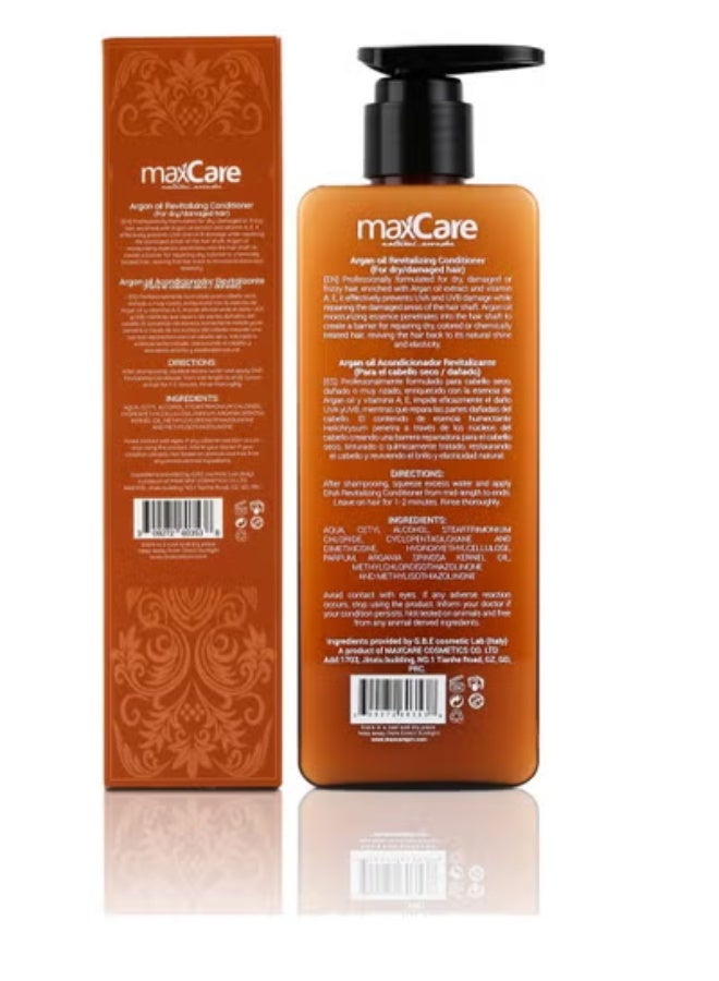 Maxcare Max Care Moroccan Argan Oil Organic Hair Conditioner Sulfate Free Best Deep Moisturizing for Dry Hair Repairs Damaged Hair Safe for Color Treated Hair 300ml - Image 5