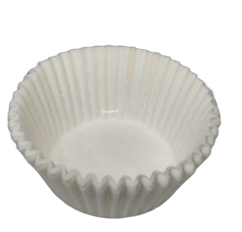 Baekence Baekence Standard Size White Cupcake Liner Muffin Liners Baking Paper Cups Pack of 1000 pcs50x30 - Image 4