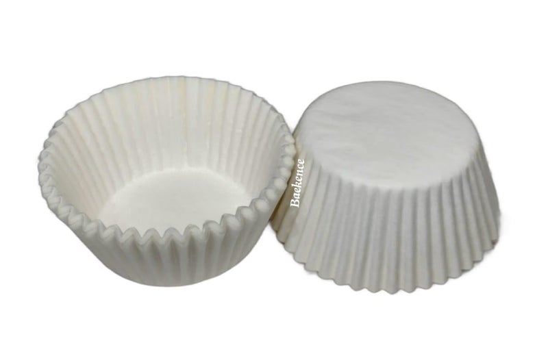 Baekence Baekence Standard Size White Cupcake Liner Muffin Liners Baking Paper Cups Pack of 1000 pcs50x30 - Image 3