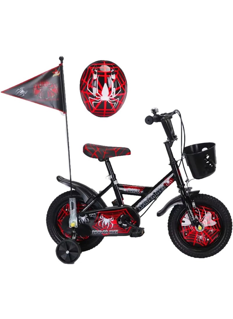 Toy Box Children 12 Inch  Bicycle Bike for Kids with Training Wheels & Basket for Age 2 to 6 years - Image 1