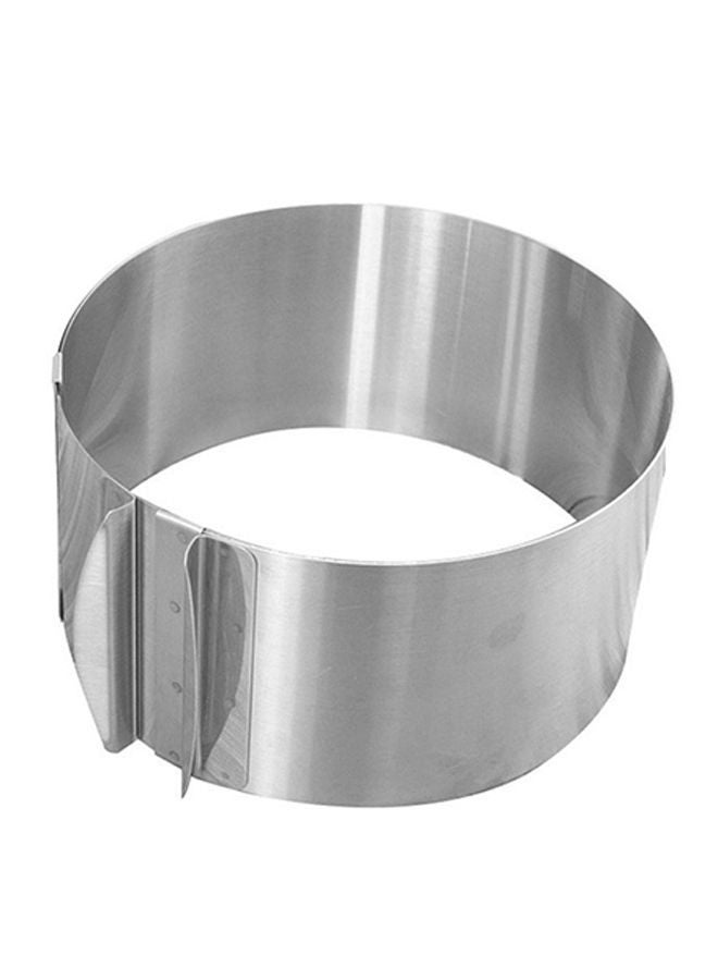 NIBEMINENT Retractable Cake Ring Silver 17x16.5x9cm  - Image 1