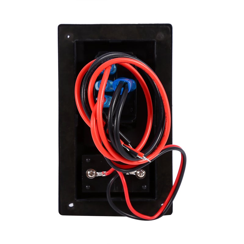12V DC Marine Boat Voltmeter LED Dual Battery Test Panel Rocker Switch On OFF on - Image 4