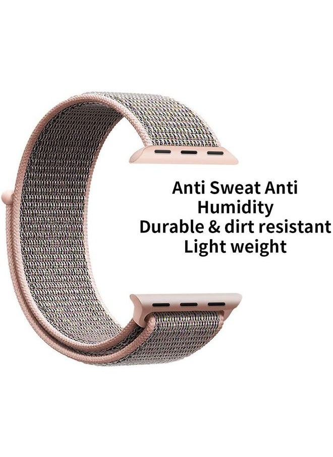 ZUOMIDIE Compatible with Apple Watch Band, Nylon Strap Soft Breathable Velcro Sports Loop Replacement Strap, 42/44mm for iWatch Series 5 Series 4 Series 3/2/1Replacement Straps for Watche  - Image 4