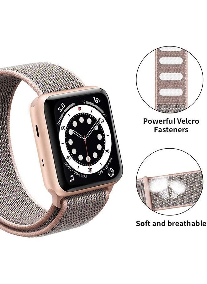 ZUOMIDIE Compatible with Apple Watch Band, Nylon Strap Soft Breathable Velcro Sports Loop Replacement Strap, 42/44mm for iWatch Series 5 Series 4 Series 3/2/1Replacement Straps for Watche  - Image 3