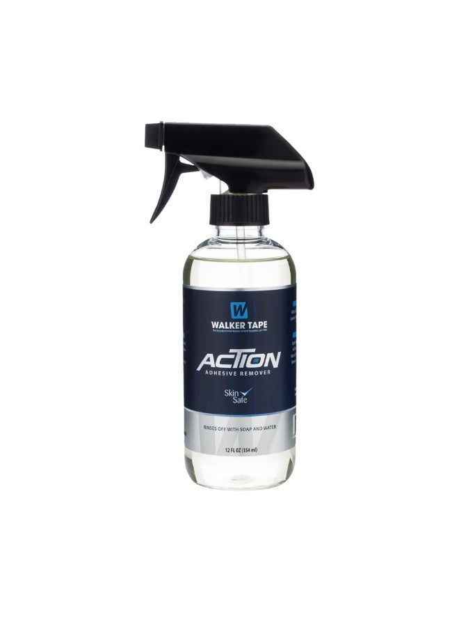Walker Tape® Action Adhesive Remover is your trusted, all-in-one hair glue remover for wigs, toupees, and hair systems. Its fast-acting formula efficiently breaks down adhesives while remaining gentle on sensitive skin. Action Remover works on lace wigs, poly bases, scalp adhesives, and more—making it the ideal choice for both professionals and personal users. It leaves no sticky residue, allowing for clean, smooth reinstallation. Whether you’re maintaining hair extensions, lace front wigs, or bonding tape, this skin-safe adhesive solvent ensures irritation-free and thorough removal every time. A must-have wig glue remover for salons and home hairpiece care. - Image 1