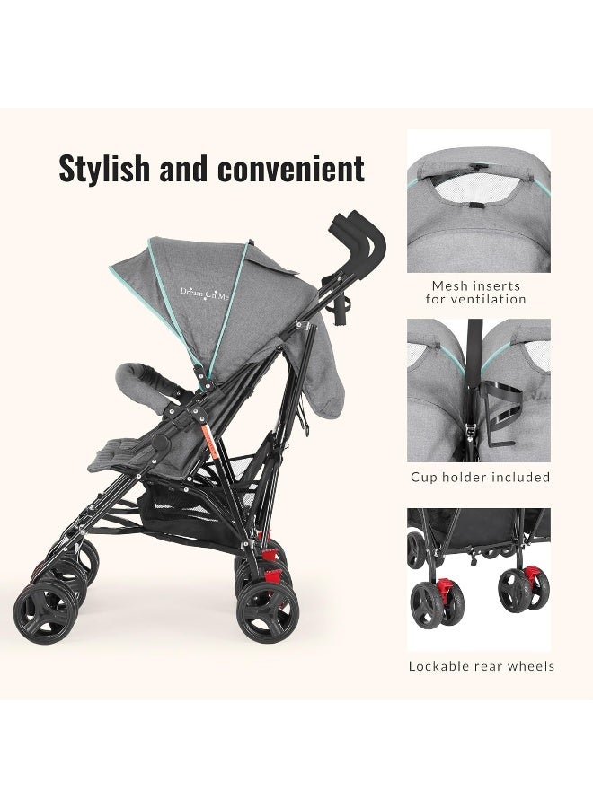 Dream On Me Volgo Twin Umbrella Stroller - Image 5