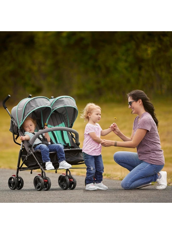 Dream On Me Volgo Twin Umbrella Stroller - Image 2