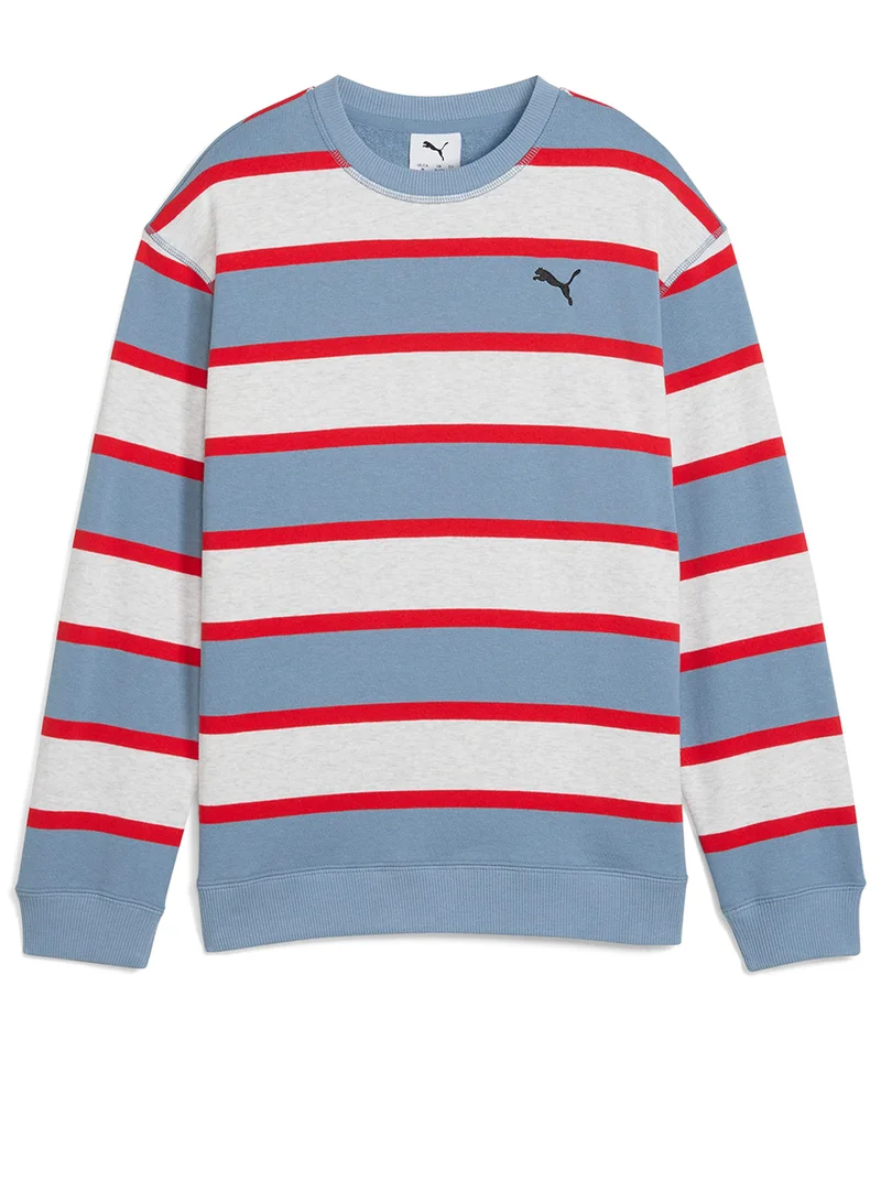 بوما Striped Relaxed Sweatshirt