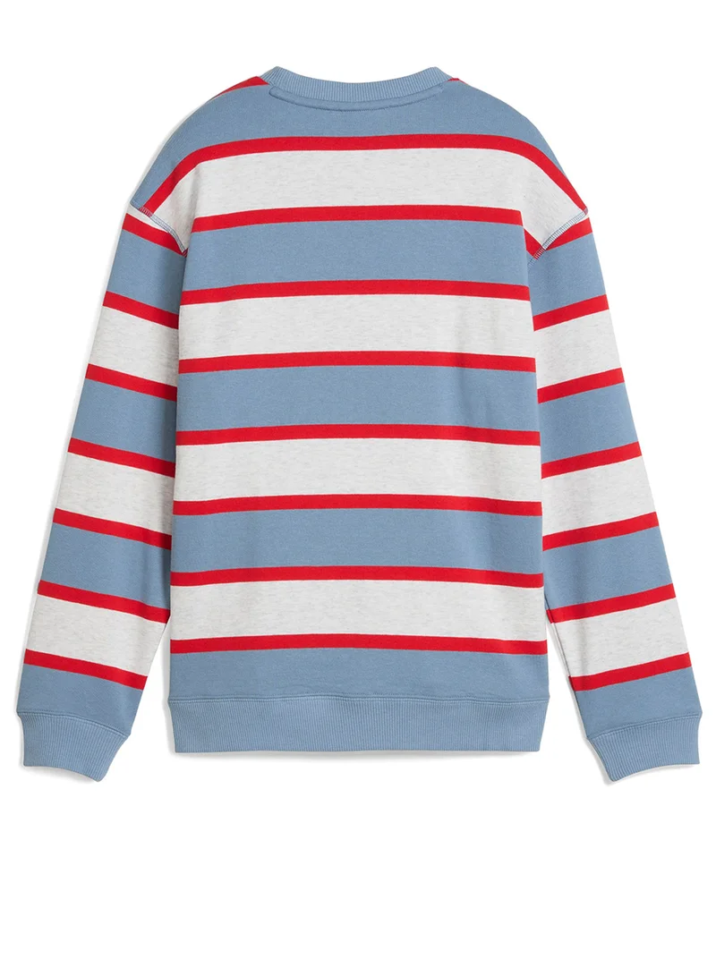بوما Striped Relaxed Sweatshirt