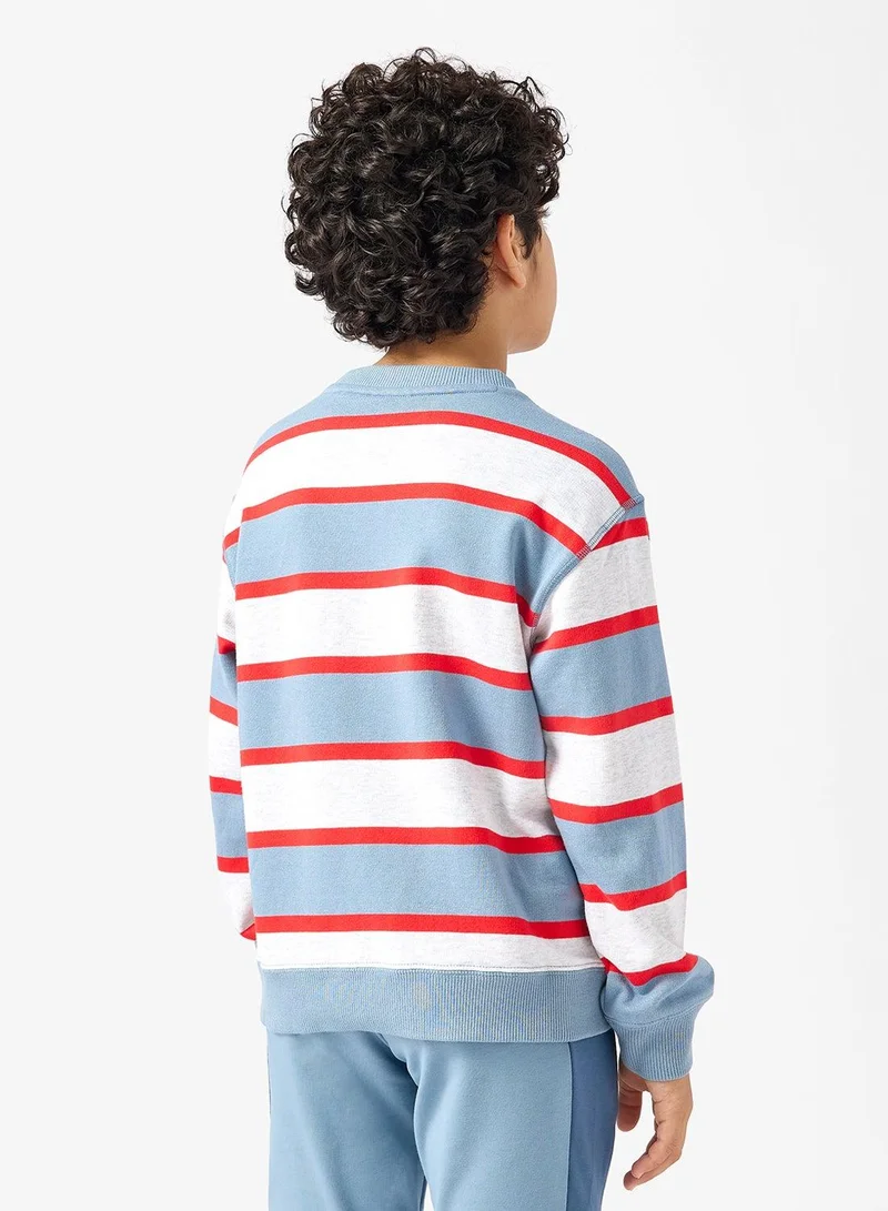 PUMA Striped Relaxed Sweatshirt