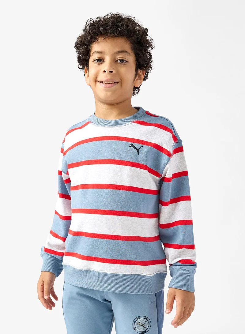 PUMA Striped Relaxed Sweatshirt