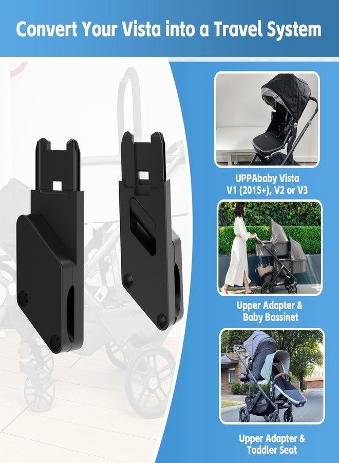 myusya Upper Bassinet Conversion for UPPAbaby Vista V1 (2015+)/V2/V3 | Dual-Level Seat Converter for Toddler Setup | Secure Bolt-On Adapter（Only Upper Apapter) - Image 5