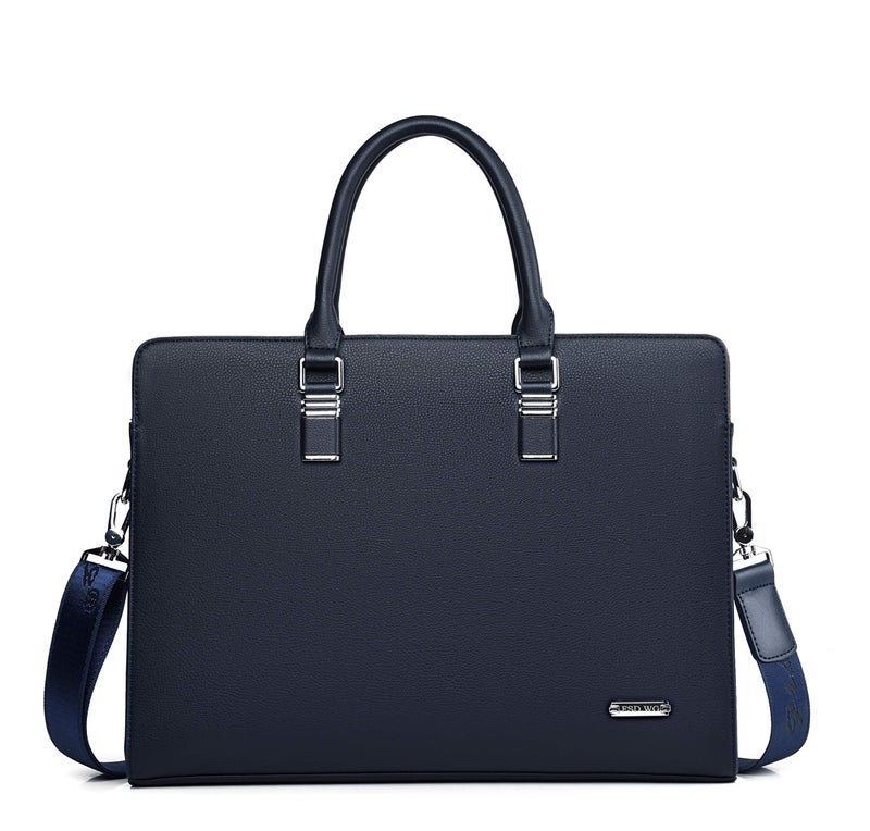 FSDWGBusiness Bag Leather Briefcase Shoulder Laptop Business Bag for Men