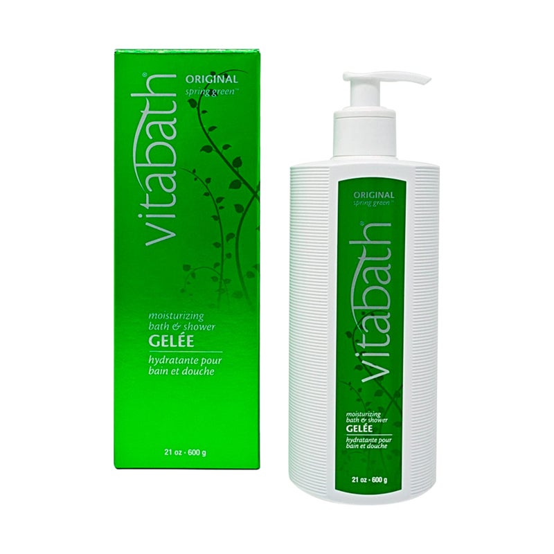 Vitabath Original Spring Green Moisturizing Bath & Shower Gel Wash Intoxicating Botanical Skin Rejuvenation, Hydrating Dry Skincare, Body Cleanser & Foaming Gelee - 21 oz - Image 2