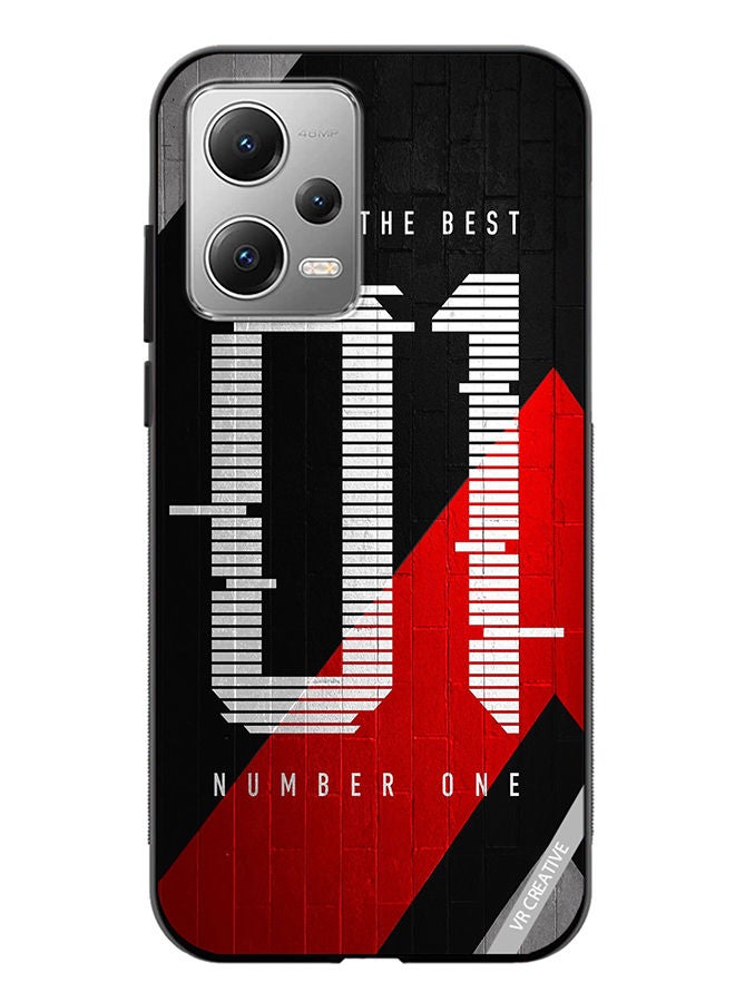 VR CREATIVE Protective Case Cover For Xiaomi Redmi Note 12 Number One Design Multicolour - Image 1