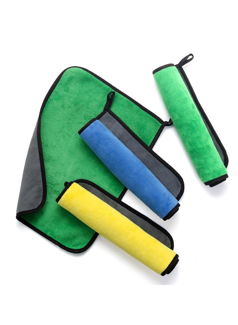 microfiber all purpose towels 30 x 30cm,350g general cleaning cloth, car wash cloth, kitchen cloth, dust cloth, super absorbent cloth, reusable cloth, multi-color 10pcs - Image 1