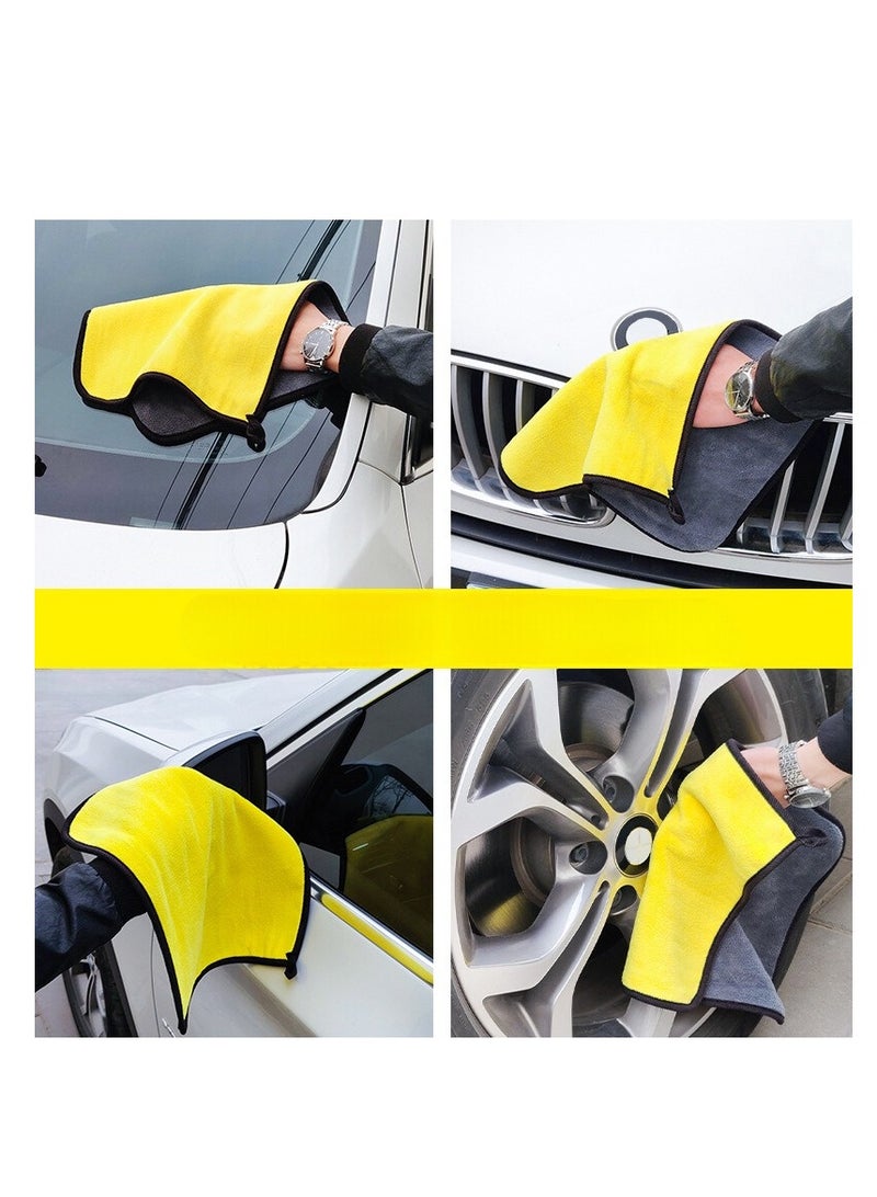 microfiber all purpose towels 30 x 30cm,350g general cleaning cloth, car wash cloth, kitchen cloth, dust cloth, super absorbent cloth, reusable cloth, multi-color 10pcs - Image 2